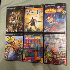 PlayStation 2 Video Game Lot 14 Games The Sims 2 Tomb Raider Crash Racing Tetris