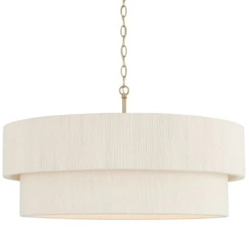 New Capital Lighting 349842MA Delaney 4 Light 30 Wide Drum Chandelier - Picture 1 of 2