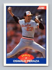 1989 Score #571 Oswald Peraza Near Mint or Better Rookie