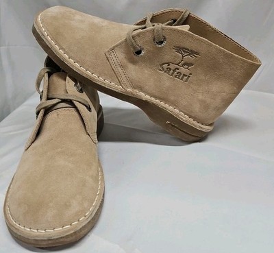 Bata Safari Boots Mens Chukka Tan Kenya US Size 7 Suede Boot Shoes GUC Fast Ship