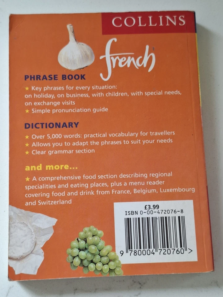 Collins French Phrase Book and Dictionary by Harper Collins Paperback  - Image 2 of 4