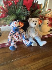 Ty “Issy” & “Star spangked Bear” Beanie Babies