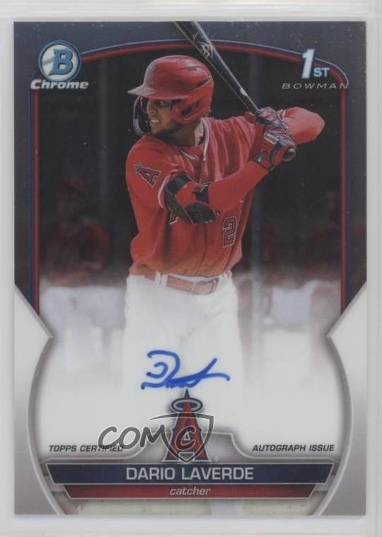 2023 Bowman Chrome Prospect Auto Dario Laverde #CPA-DL Auto 04tw
