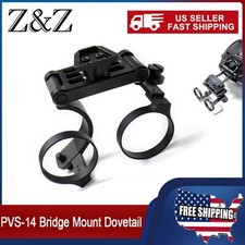 Dual Bridge Mount For PVS-14 NPBM-D Non-Powered Dovetail NVG Mounting Metal US