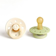 Baby Pacifiers Natural Rubber Glow in The Dark 6-18 Month Set Itzy Ritzy Nipple