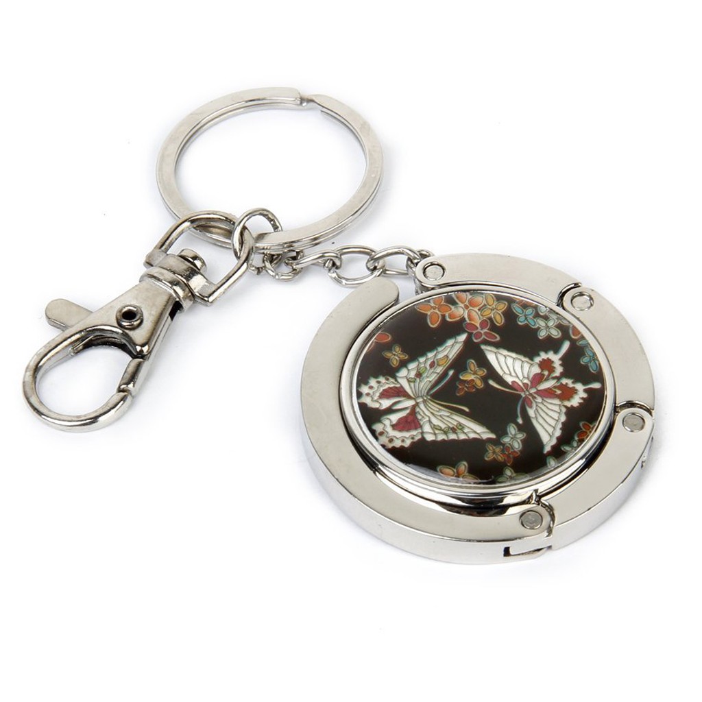 Bag Holder Bag Hangers Bag Hook Butterfly Model with Keychain N7E57909