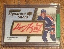 24-25 engrained icons Wayne Gretzky Signature Shots RED INK SSP a Must Have!!!