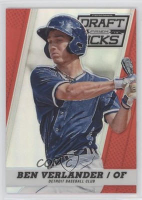 2013 Panini Prizm Perennial Draft Picks Red Prizm 36/100 Ben Verlander #97 0c3