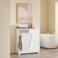 Sobuy Badezimmerschrank Mit 3 WäScheköRben Schmaler Badschrank BZR213-W