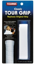Tourna Classic Tour Grip Smooth Tennis Replacement Onesize, White