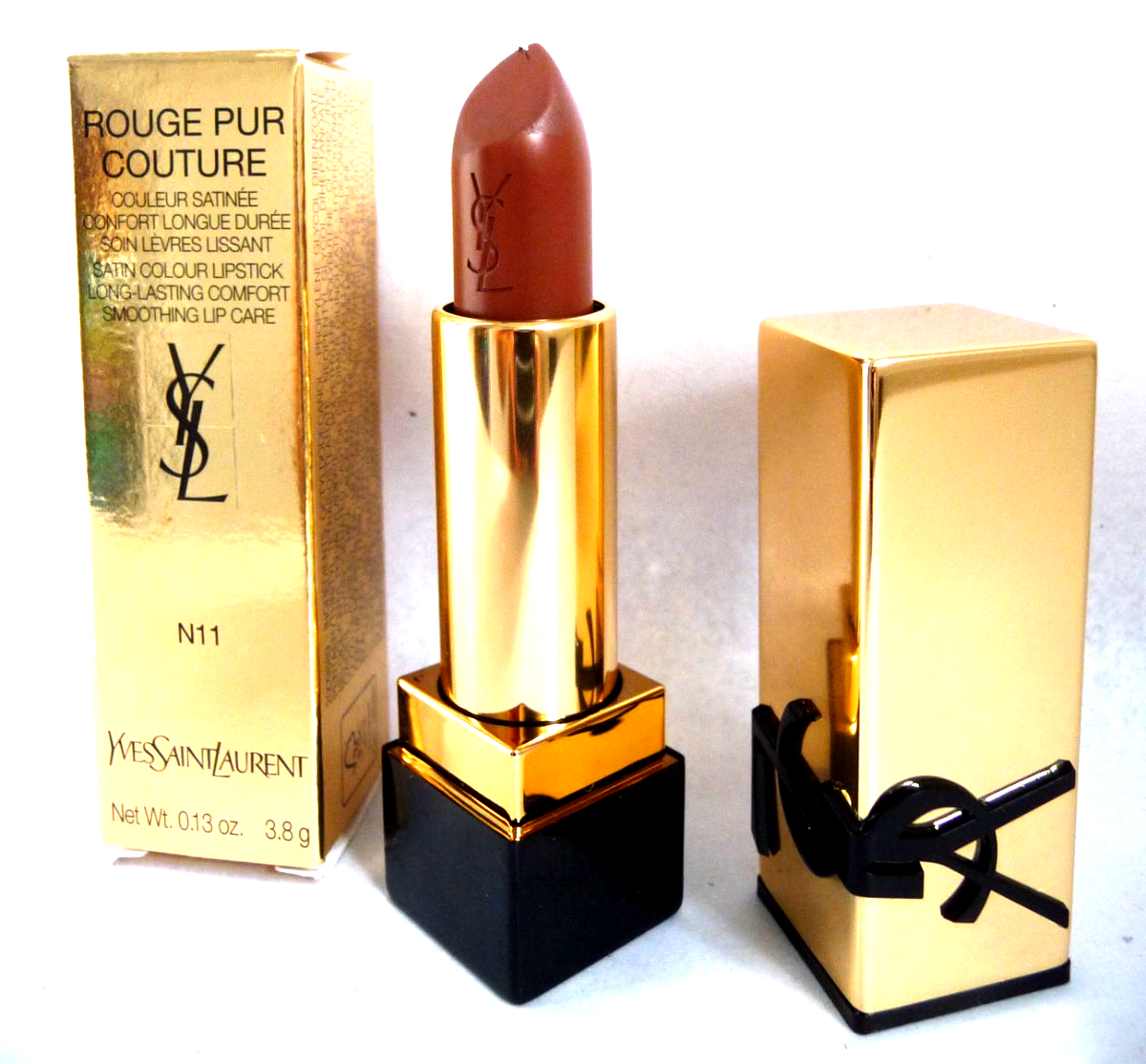 Yves Saint Laurent Rouge Pur Couture Lipstick N11 BRUN CAFTAN New Small Dent