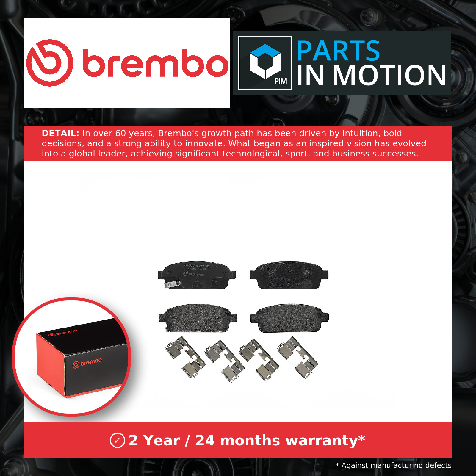 Brake Pads Set fits OPEL ZAFIRA C Rear 2011 on Brembo 0542039 13300868 0542040 - Image 9