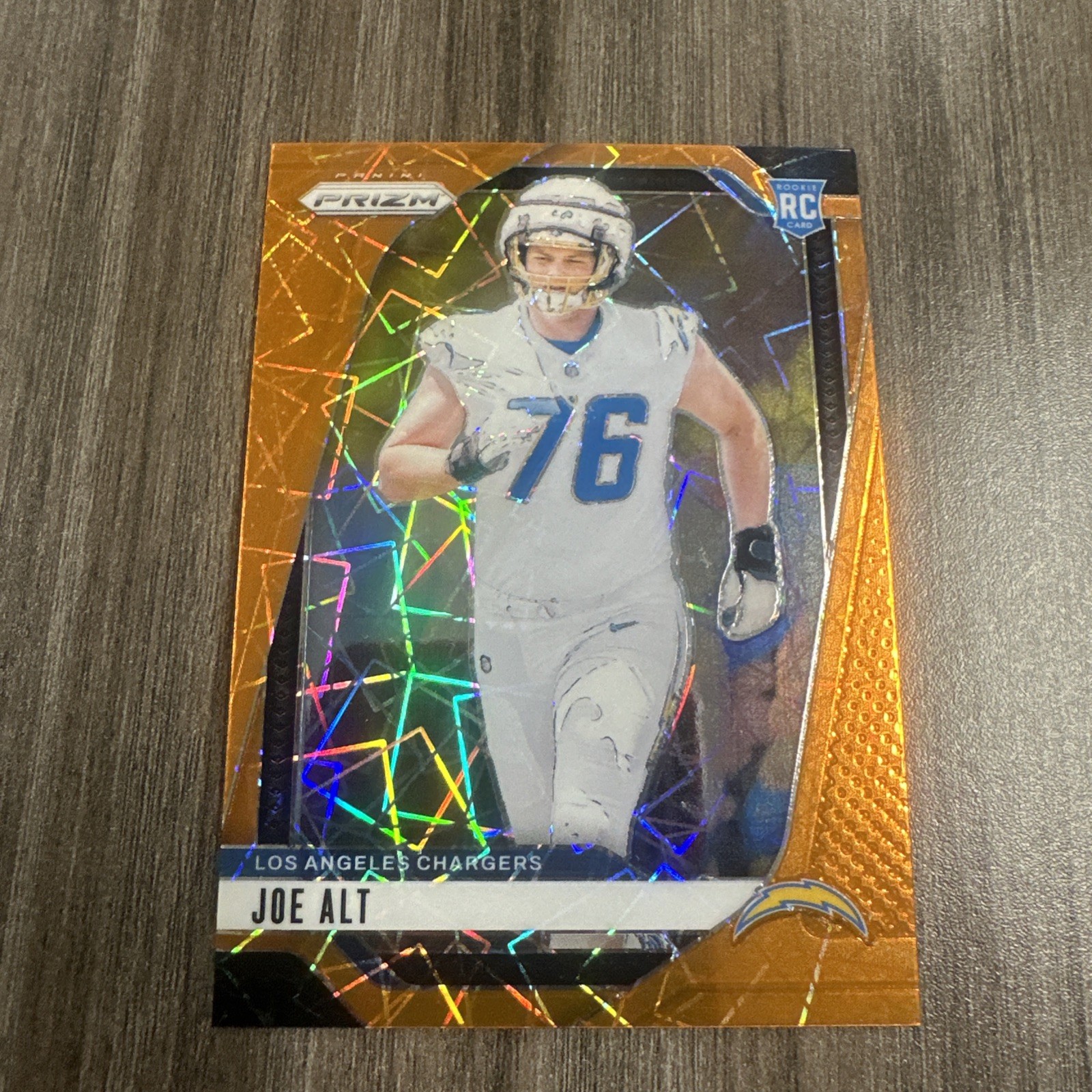 2024 Panini Prizm - Rookies Joe Alt #353 Lazer Prizm (RC) Los Angeles Chargers
