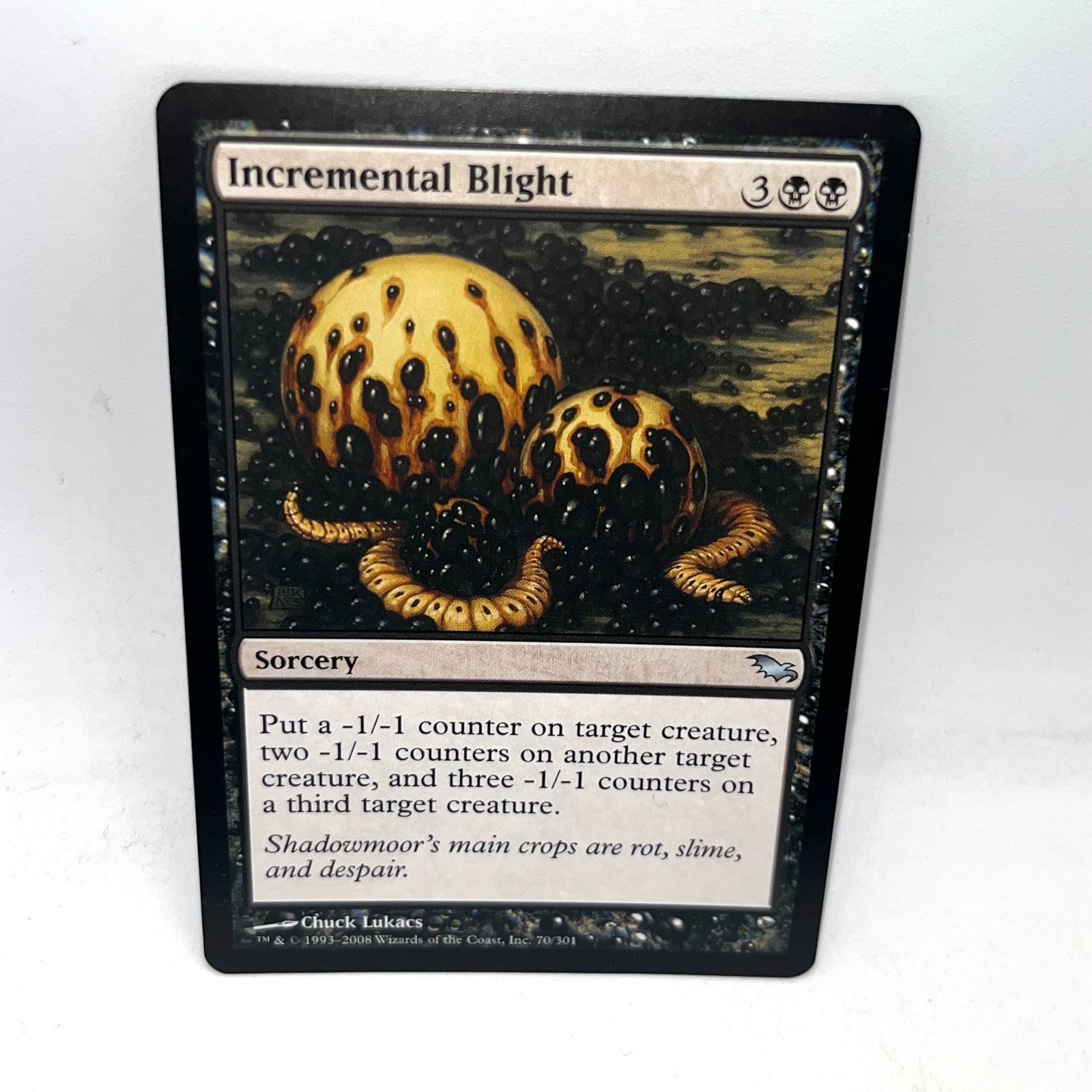 Incremental Blight 70 Uncommon Shadowmoor Magic: The Gathering Lightly Played