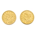 1852-1907 $2.50 Liberty Head United States Gold Coin No Reserve Lot of 2 #C722-9