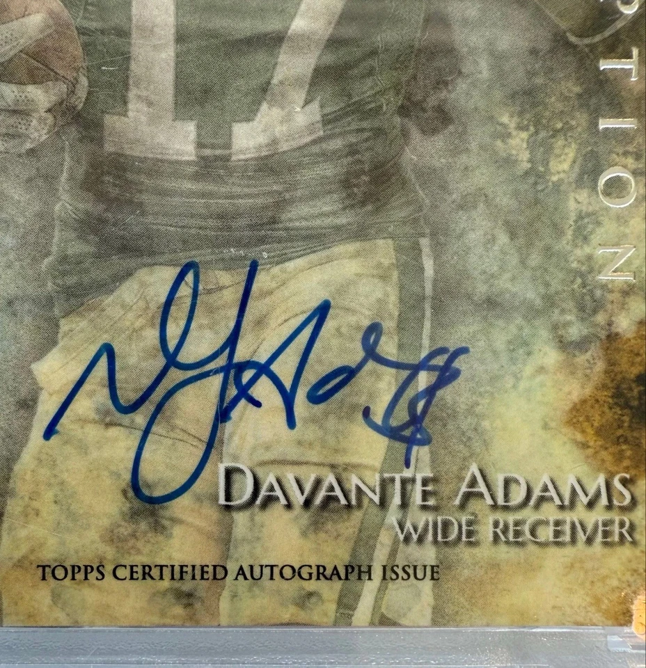 DAVANTE ADAMS 2014 Topps Inception Rookie RC Auto Signature - ON CARD! - Image 2 of 3