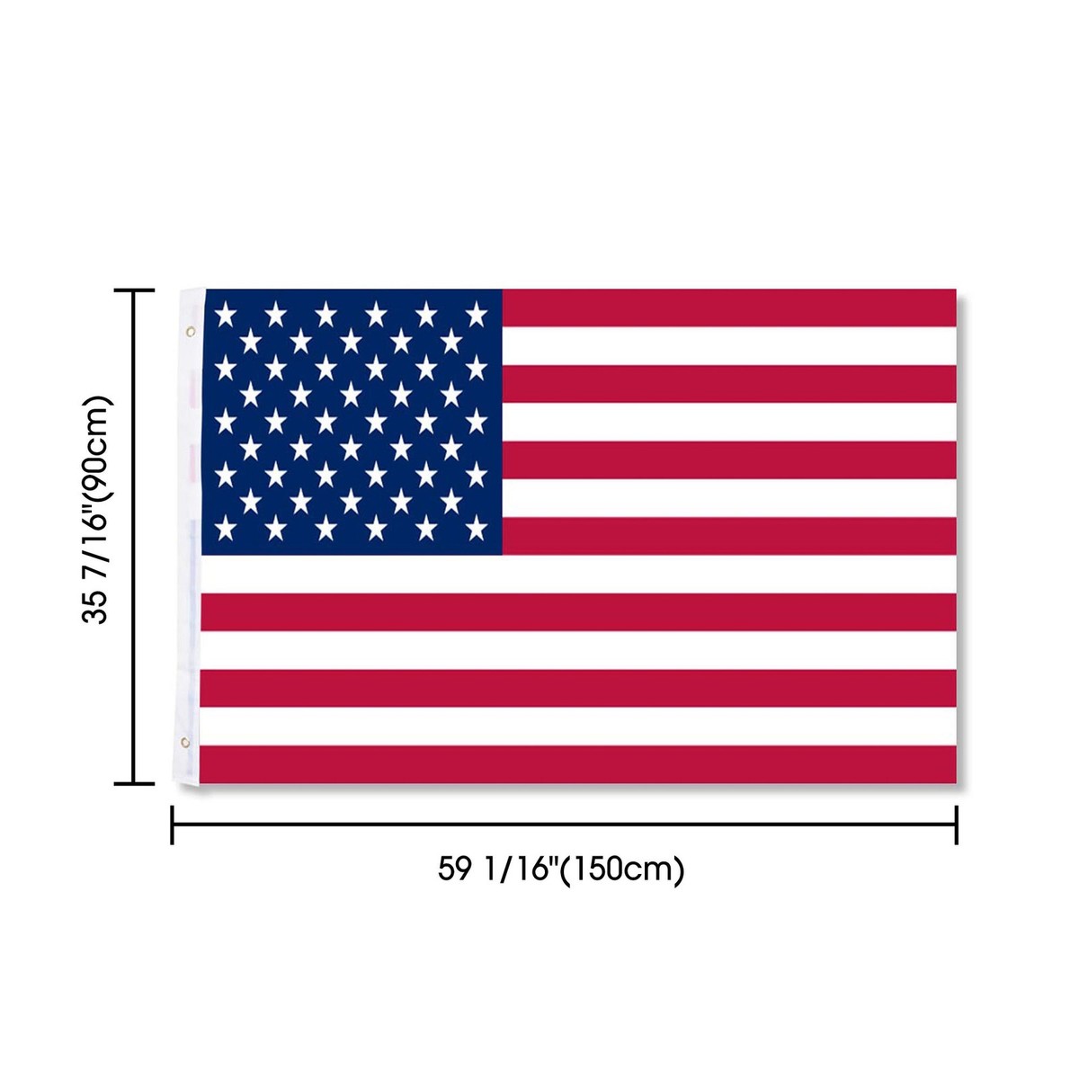 60s～ アメリカ国旗 3x5フィート 3x 5FT U.S. United States Stripes Stars American Flag U.S.A Flag