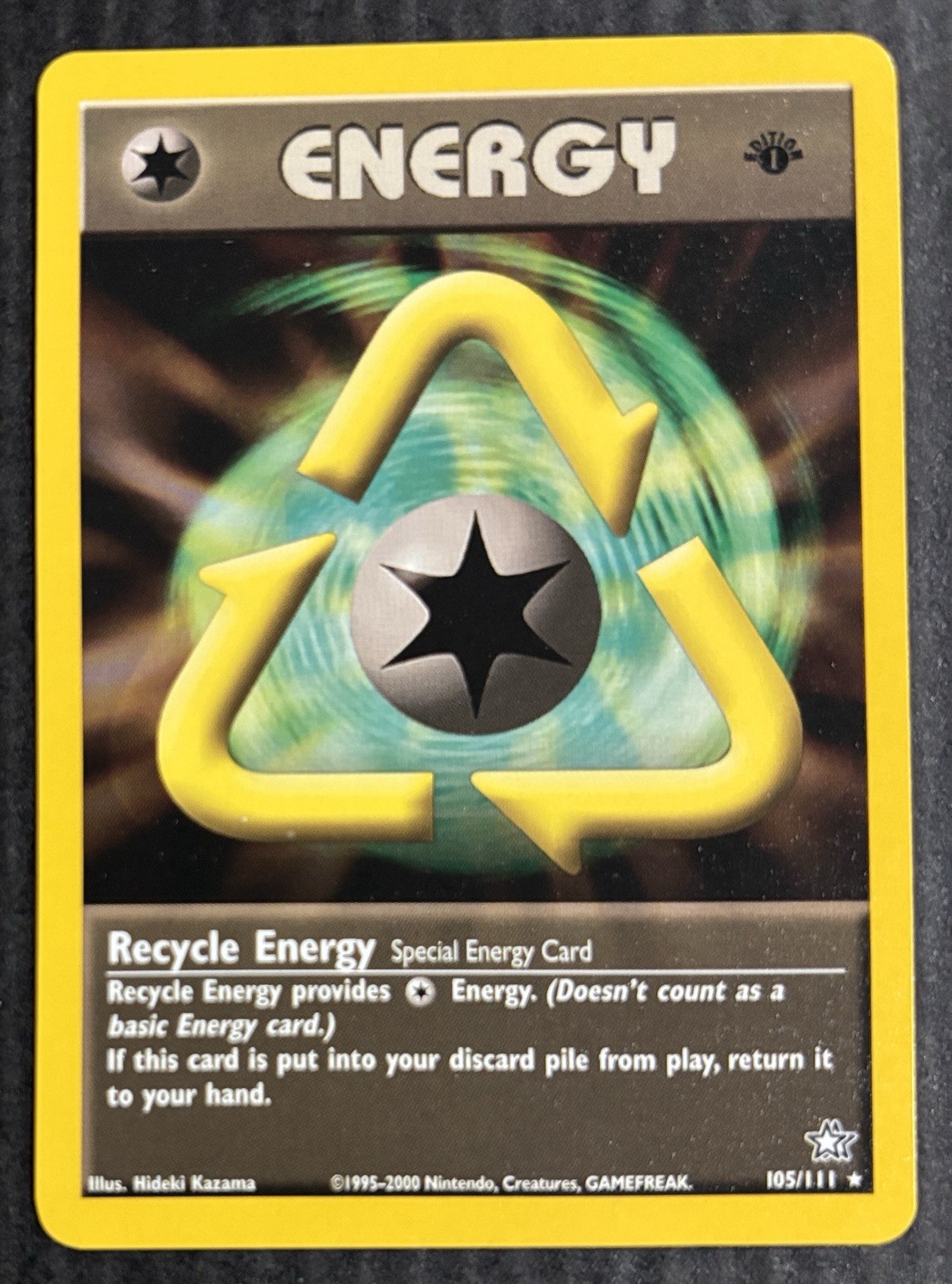 Pokemon Card - Recycle Energy Neo Genesis 105/111 Rare 1st Edition NM