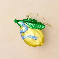 John Derian for Target Glass Lemon Ornament 2025