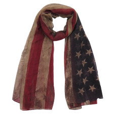 American Flag Vintage Scarf Wrap