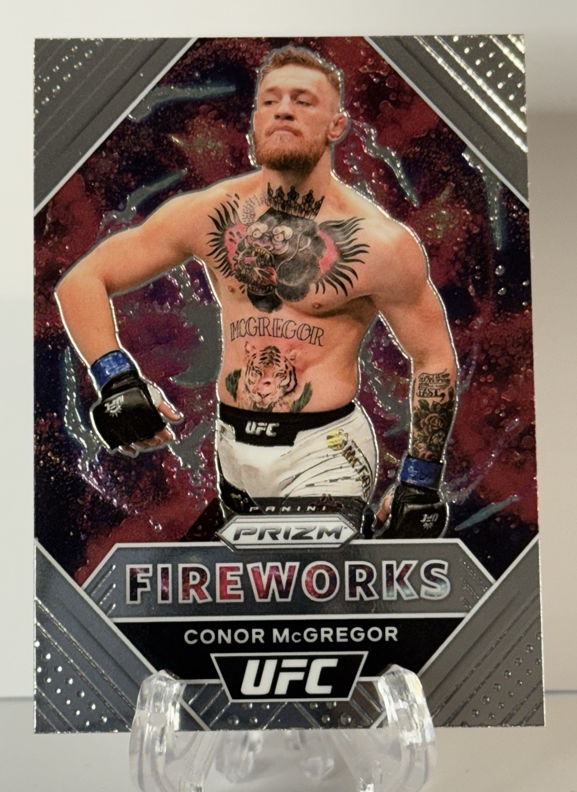 2021 Panini Prizm Card UFC - Fireworks Conor McGregor #1