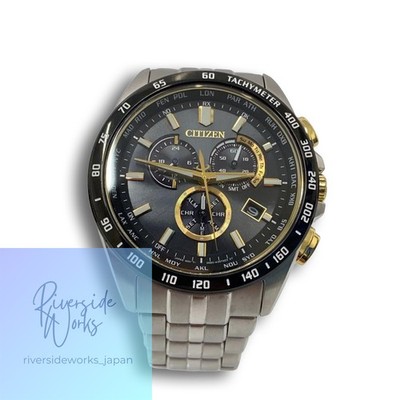 CITIZEN Solar Analog Edelstahl Uhr Schwarz E660-A18SR05