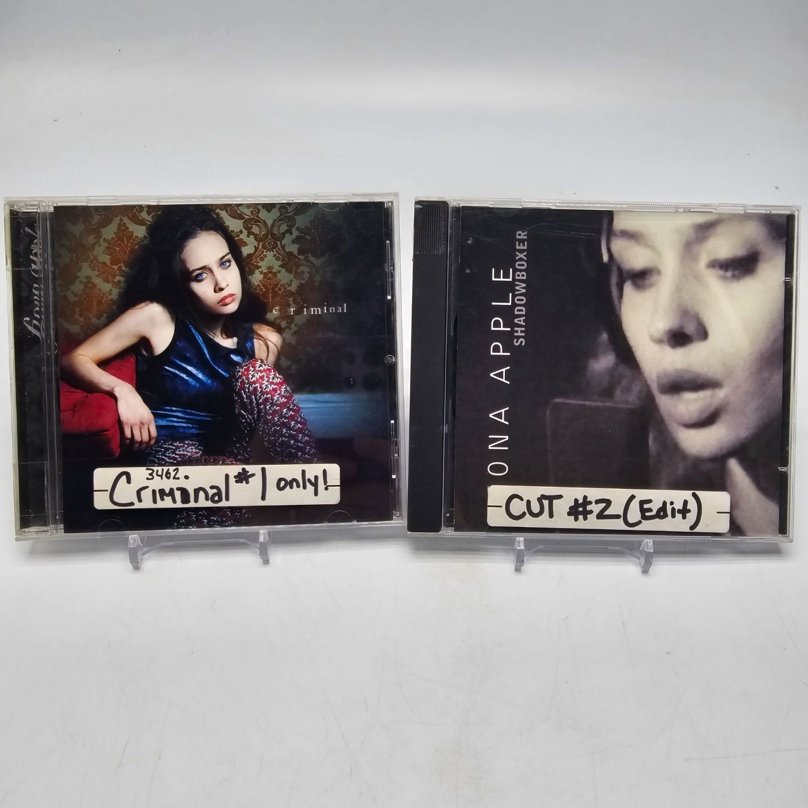 Fiona Apple Promo CD Singles Criminal Shadowboxer With Original Cases Artwork