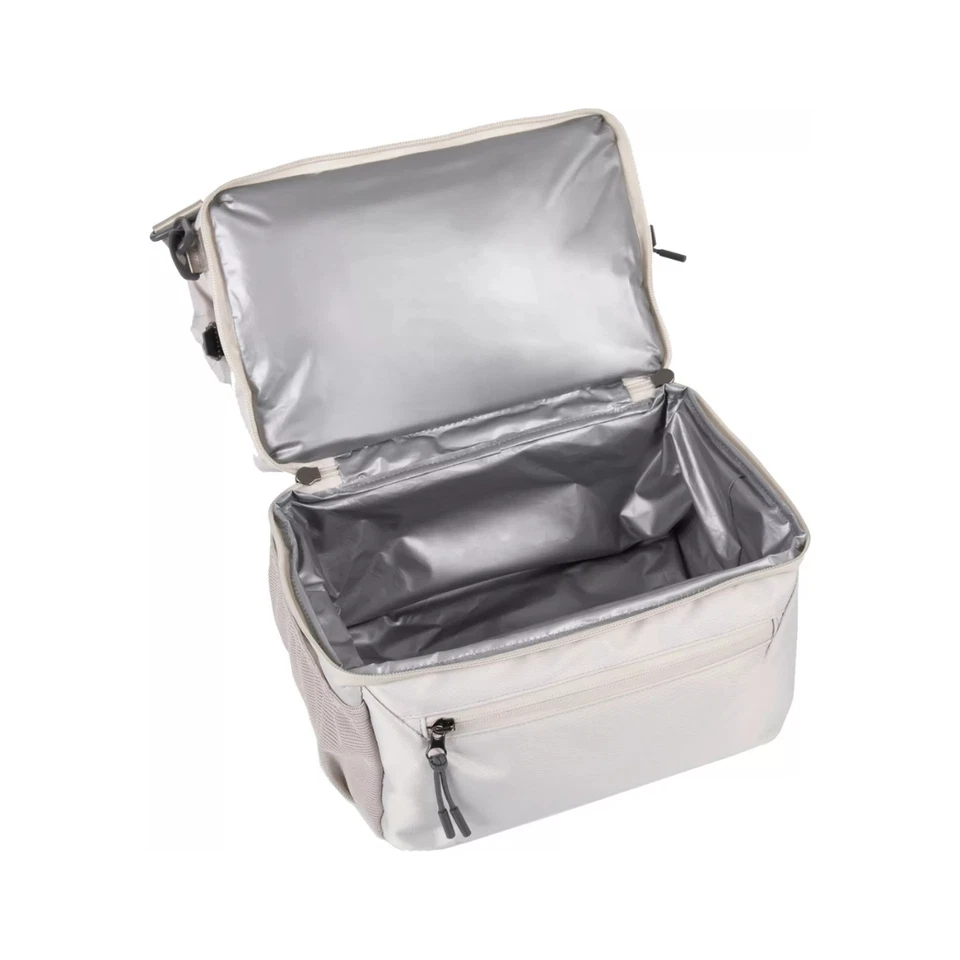 Picnic Time Tarana Eco-Friendly Halo Gray Lunch Bag Cooler with Utensils Set Kit Foto 2 de 4