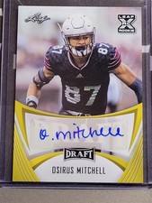 Osirus Mitchell 2021 Leaf Draft Gold Rookie Autograph #BA-OM1