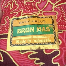 Vintage Batik Hallus Bron Mas Indonesian Sari - Fuchsia and Gold