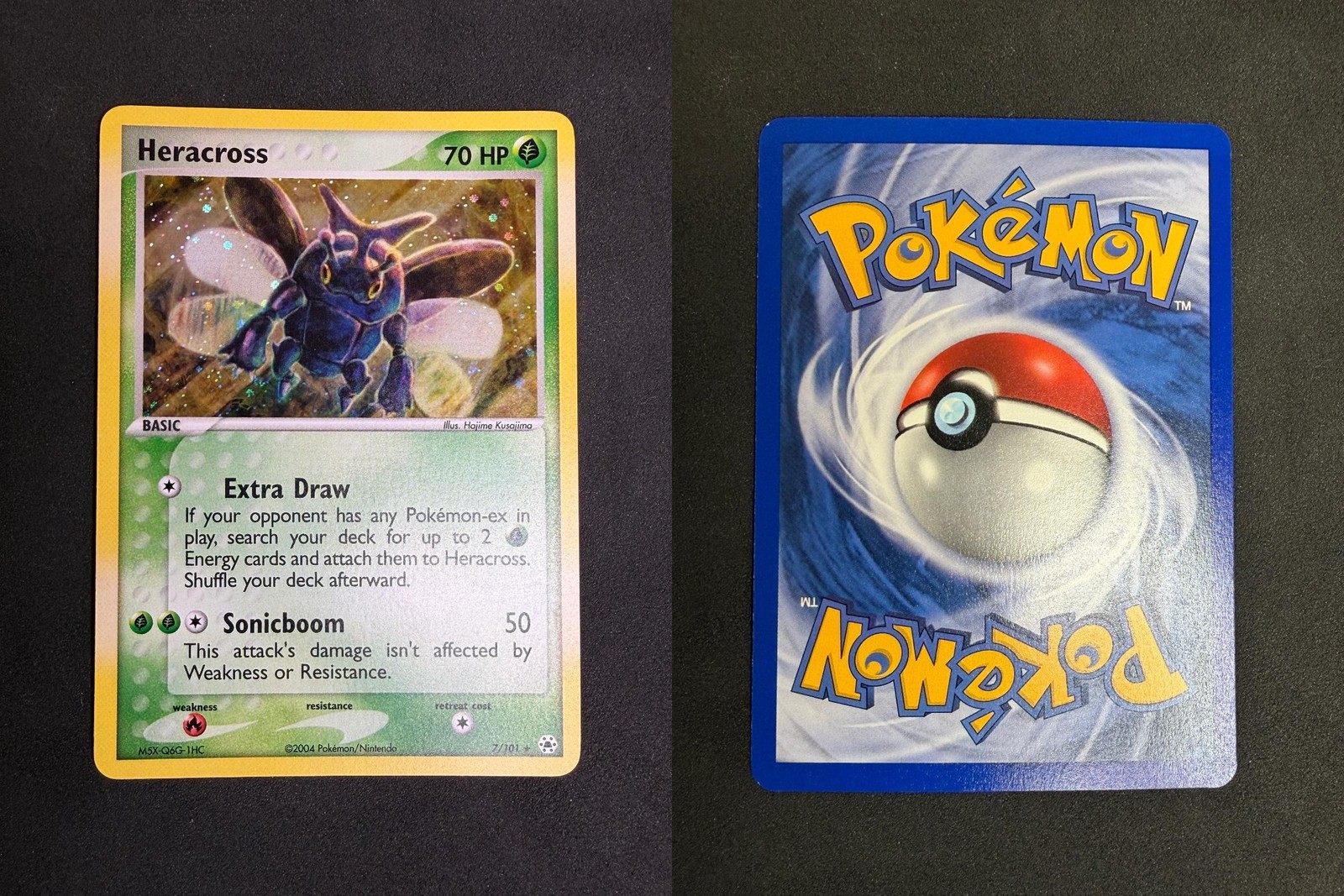 POKEMON UNGRADED HERACROSS 7/101 HOLO R HIDDEN LEGENDS NM