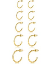 Small Gold Hoop 6mm, 8mm, 10mm, 15mm, 20mm, 14K - 6mm/8mm/10mm/15mm/20mm