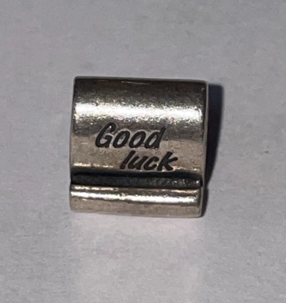 Pandora Charm- Silber-Schriftrolle-Glücksbringer