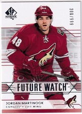 2014-15 SP AUTHENTIC JORDAN MARTINOOK FUTURE WATCH /999
