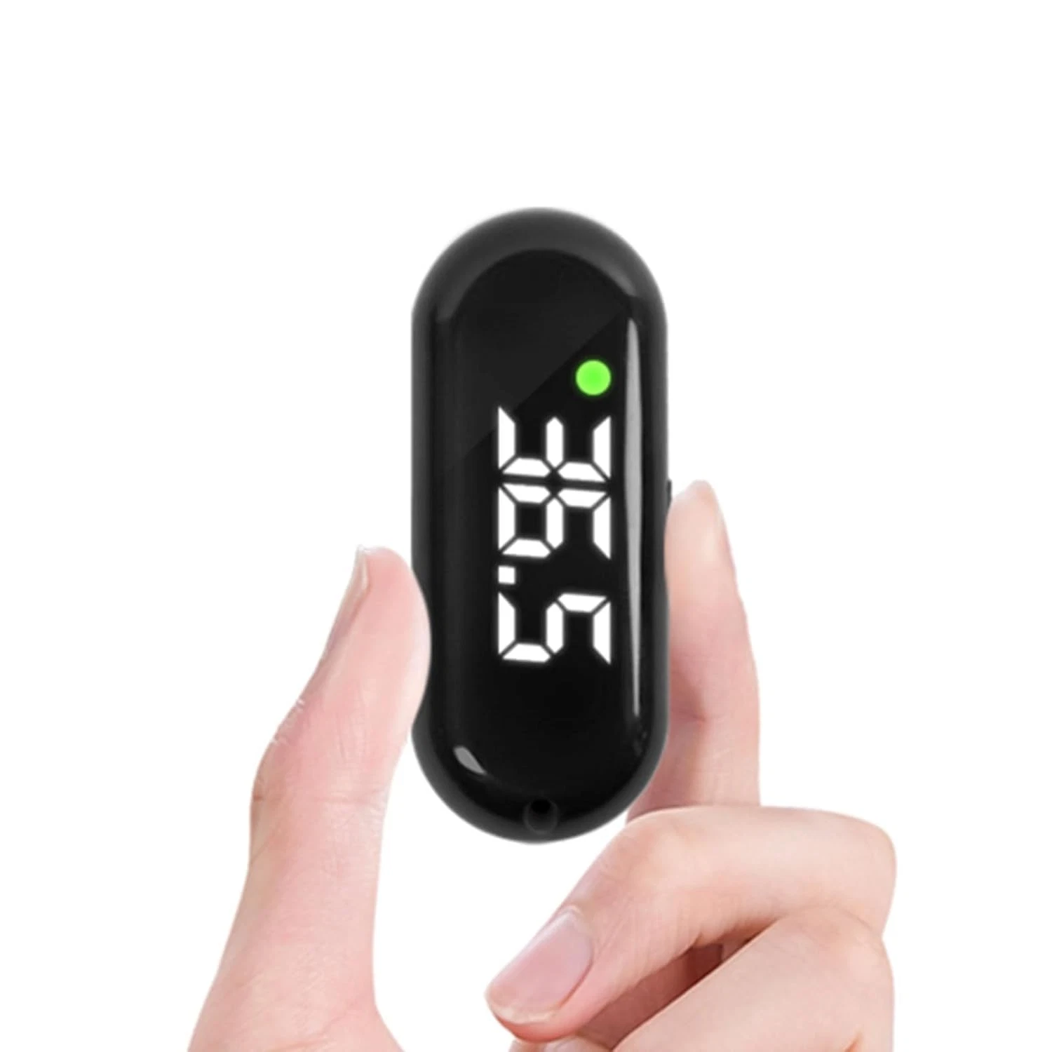 Medical Forehead Digital Thermometer with Backlight Fever Alarm, Black