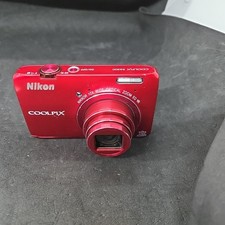 Nikon COOLPIX S6300 16.0MP Red Digital Camera 10X Zoom - No Charger 6