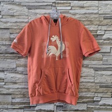 VTG Le Coq Sportif Hoodie Womens Medium Orange And Grey Casualstyle