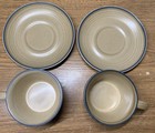 Set of 2 Pfaltzgraff Pottery Coffee Mugs with Saucers — photo 6