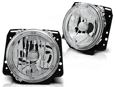 HEADLIGHTS ANGEL EYES CHROME fits VW GOLF II 2 08.83-08.91