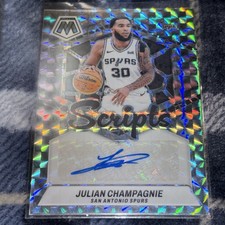 2023-24 Panini Mosaic - Scripts Julian Champagnie #MS-CHM (AU) auto