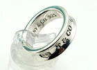 Tiffany & Co. 1837 Sterling Silver Concave Ring Band Size 6.5 - 1997 VINTAGE