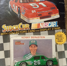 Racing Champions NASCAR 1:64 Diecast Stock Car Kenny Bernstein Green with Stand