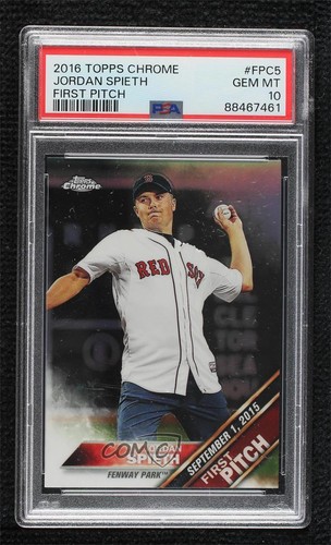 2016 Topps Chrome First Pitch Jordan Spieth #FPC-5 q4j