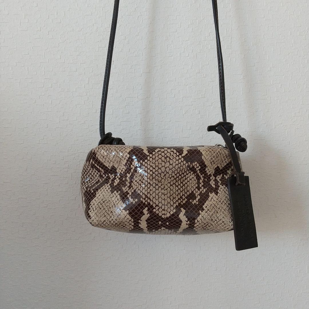 Marco Masi Python Leather Pouch Crossbody Bag Unu… - image 1