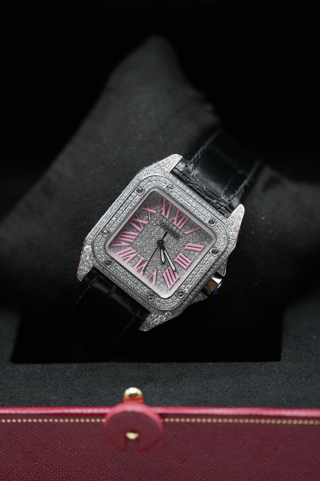Steel Cartier Santos 100 W20126X8, Diamond