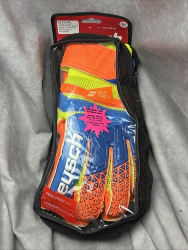 Reusch Soccer Prisma Prime S1 Evolution Finger Support Goalkeeper Gloves 10 D2