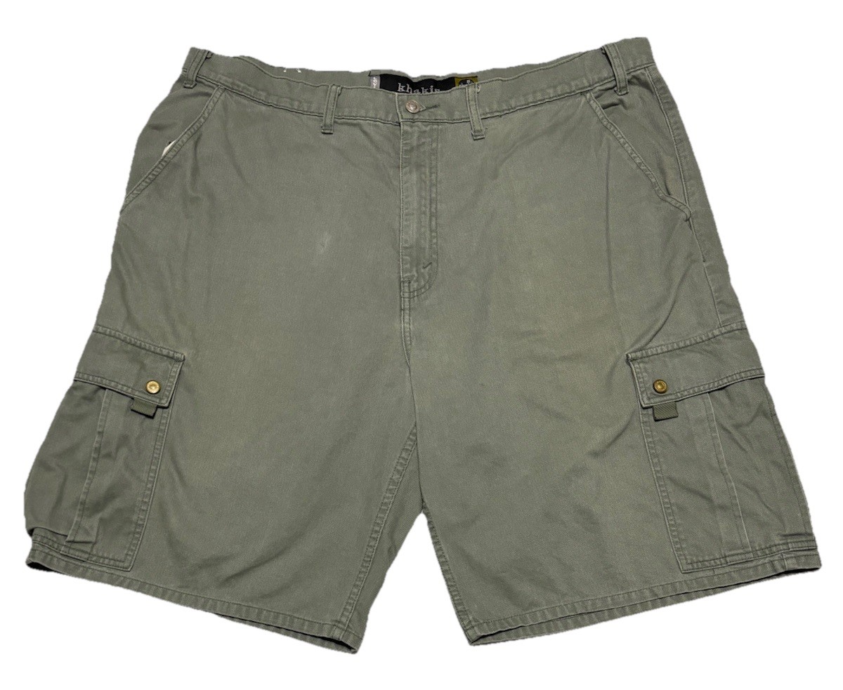 Levis SilverTab Khakis Cargo Shorts Mens 40 Baggy Green Vintage