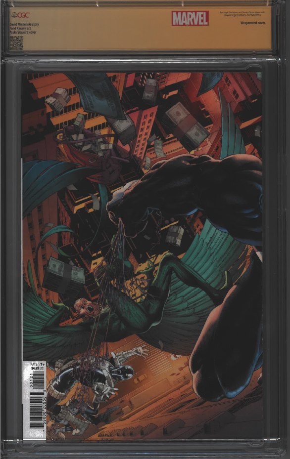 Venom: Lethal Protector II #1 CGC 9.8 SS Variant Signed David