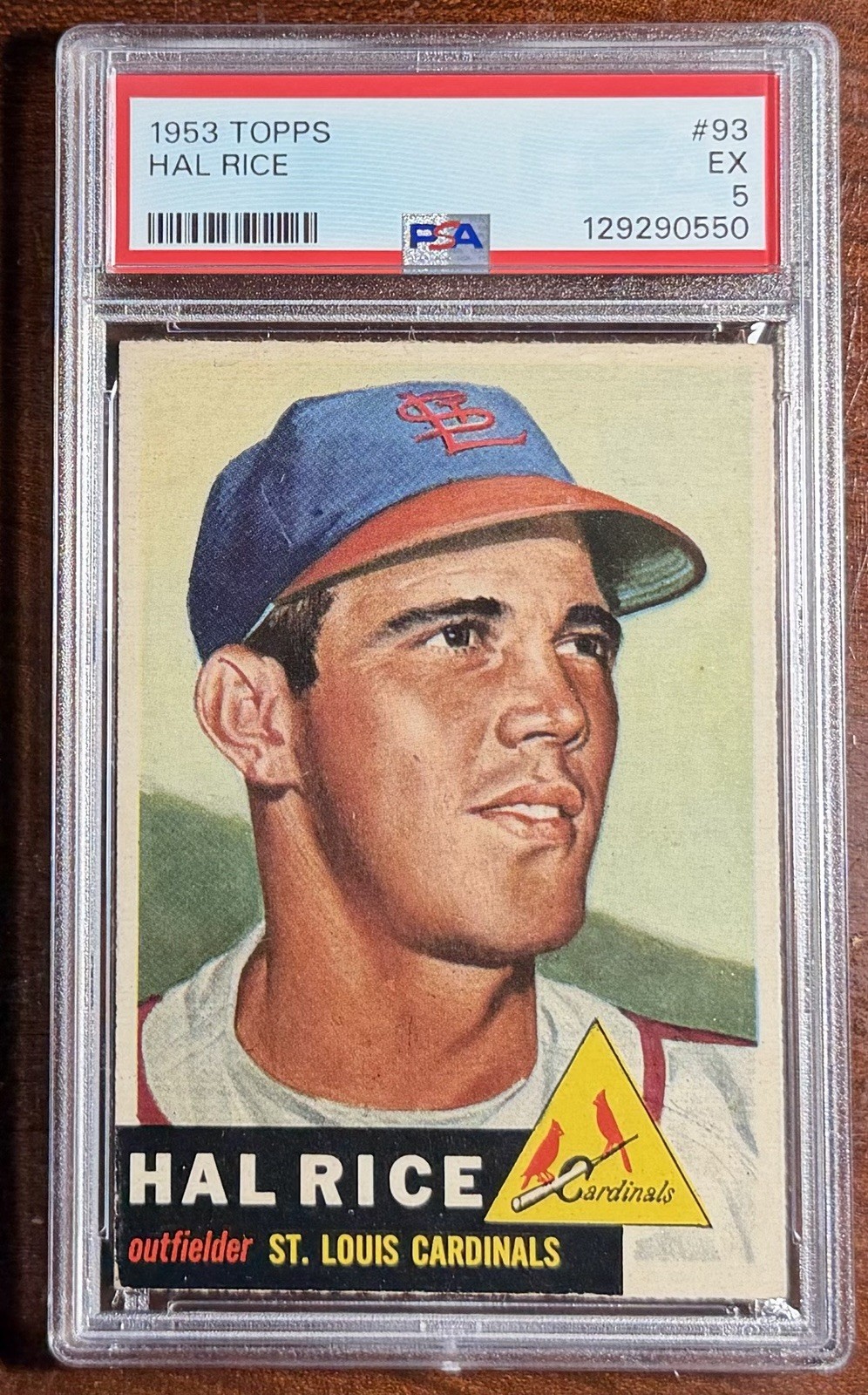 1953 Topps Hal Rice PSA 5🎆EX💎CENTERED🎯Cardinals⚾️Vintage🔥📈 view 1