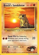 Brock's Sandshrew (72) 72/132 (MP) - Gym Heroes Pokémon on eBay